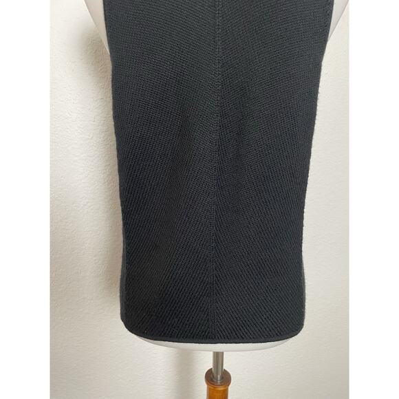 Eileen Fisher Vest Zip Front Stretch Knit High Neck Wool Nylon - Picture 8 of 10
